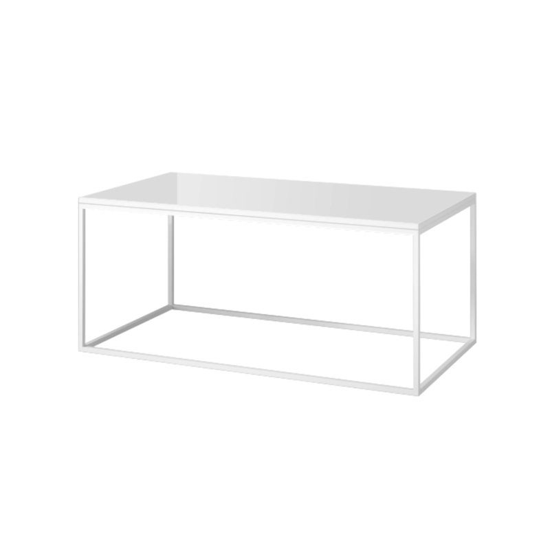 Gebler Four Leg Coffee Table, White