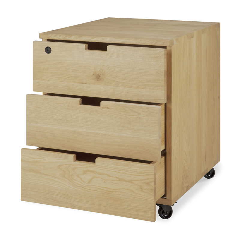 Billy 3 Drawer Storage Drawer, Oak