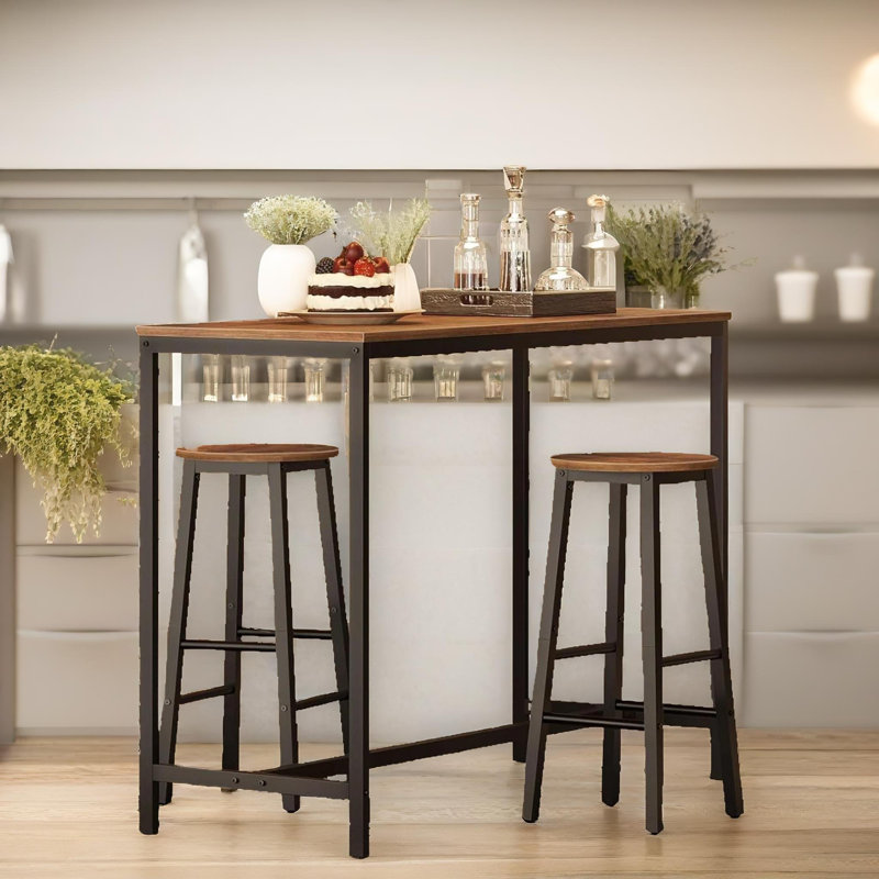 Siljan 2PC Bar Stools 65CM High