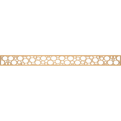 46 3/8"W x 4"H x 3/8"T Hemingway Fretwork Moulding, Raw MDF