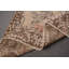 Tapis 3,5 po x 7,3 pi, tapis rétro, tapis tissés à plat, tapis turc, tapis beige, tapis neutres