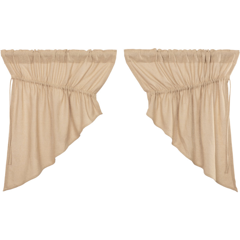 Gerritt Cotton Swag Window Valance, Vintage Tan