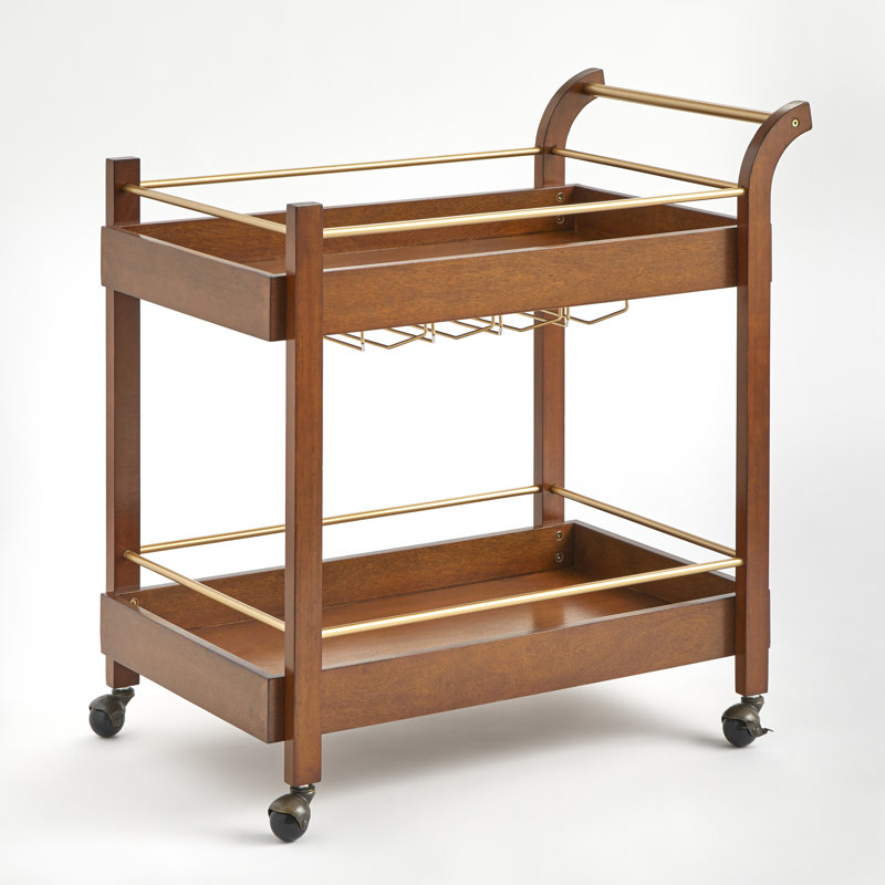 Andresha Bar Cart, Walnut