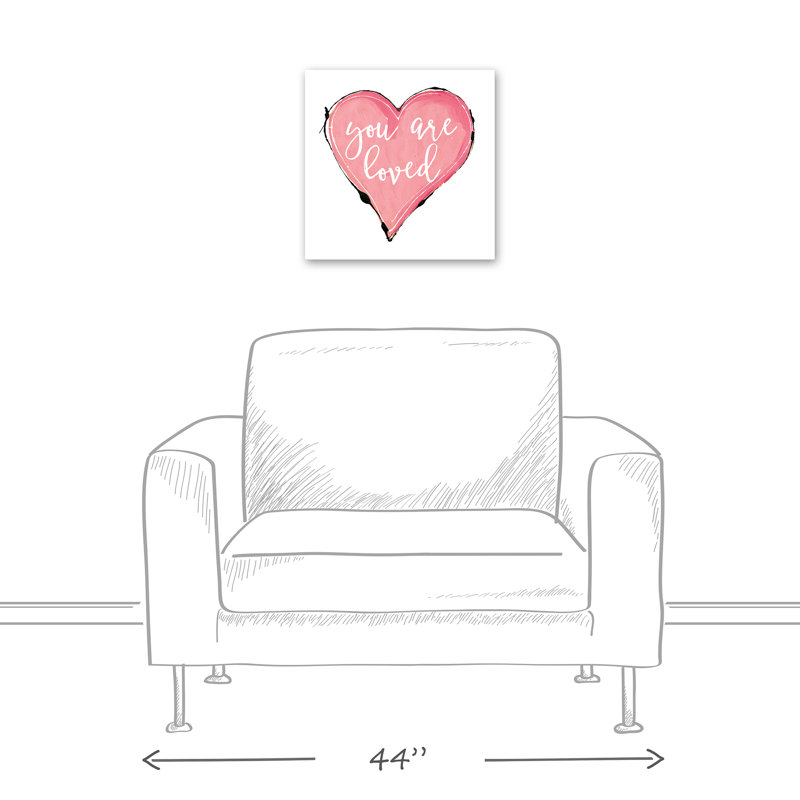 Art sur toile peinte, "vous êtes aimé" Cayucos, H 16 po x l 16 po x P 1,25 po