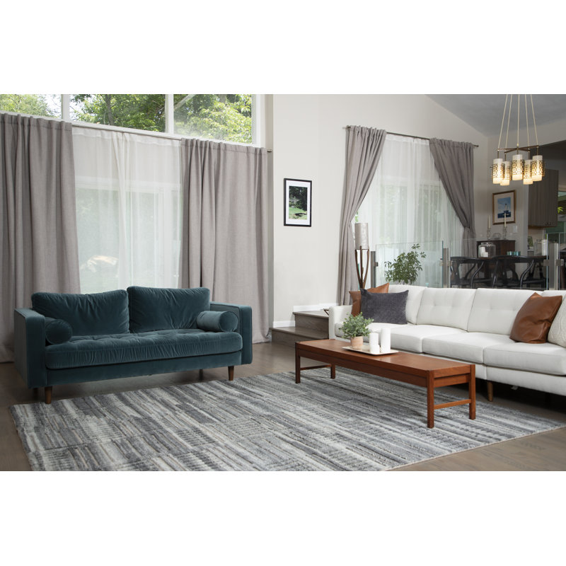 Bariloche Wool Abstract Area Rug, Rectangle 4' x 6'