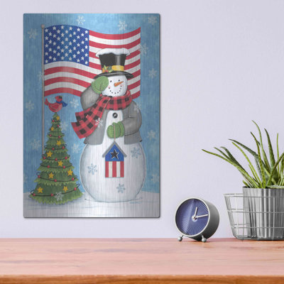 " Patriotic Snowman " by Deb Strain