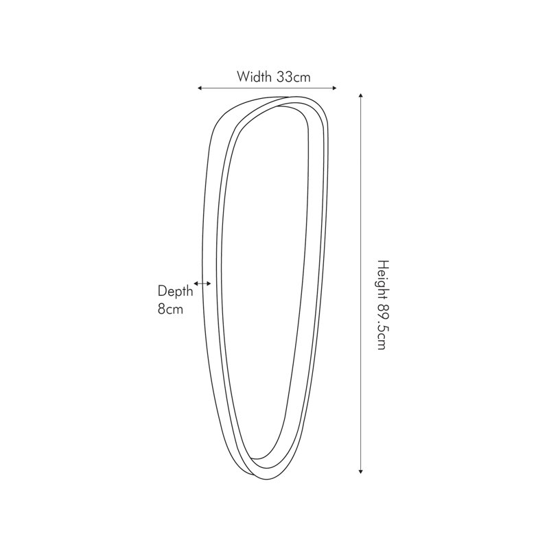 Maderia Flat Mirror