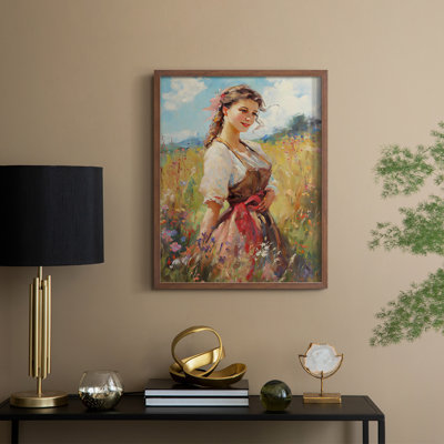 WOMEN Series CCXCVI Framed Print - Solid Wood