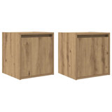 vidaXL Wall-mounted Bedside Cabinet Engineered Wood