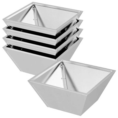 Garden Planter Decor Metal Trapezoidal Outdoor Modern Terrace Holder