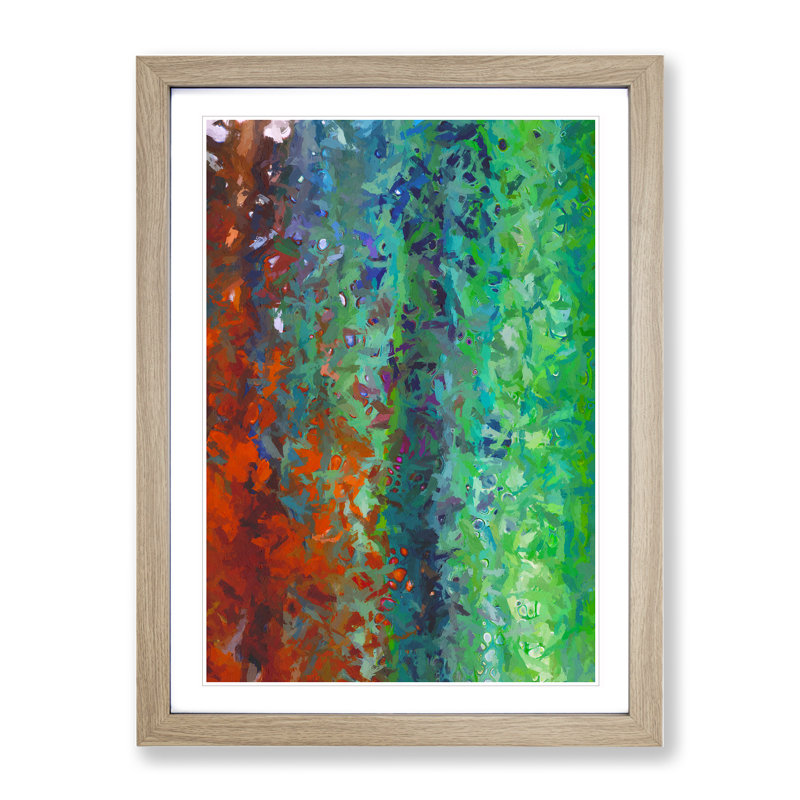 Without Proof Abstract - Wall Art, 48cm H x 36cm W, Oak Framed Paper, White