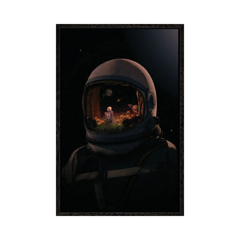 Headspace 1 Piece Wall Art on Canvas, 101.6cm H x 66.04cm W x 3.81cm D, Black Framed