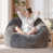 Microfibre/microsuède gris sélectionné