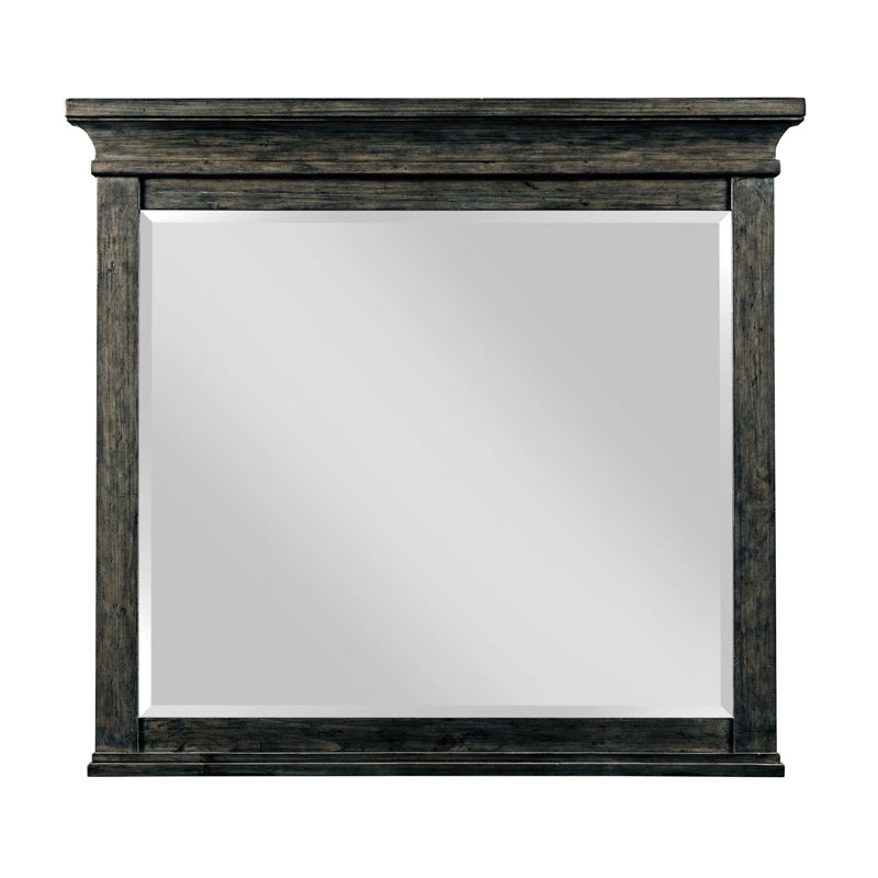 Caliya Solid Wood Rectangle Dresser Mirror
