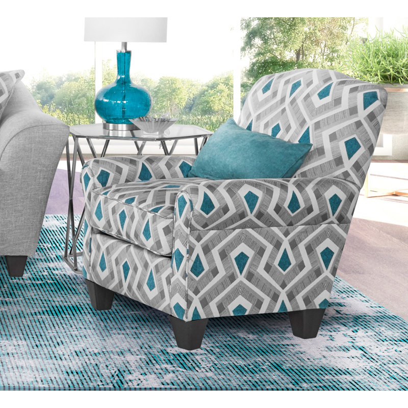 Chaise d'appoint brouillard Cece, Polyester gris