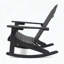 Chaise berçante Adirondack en bois d'acacia