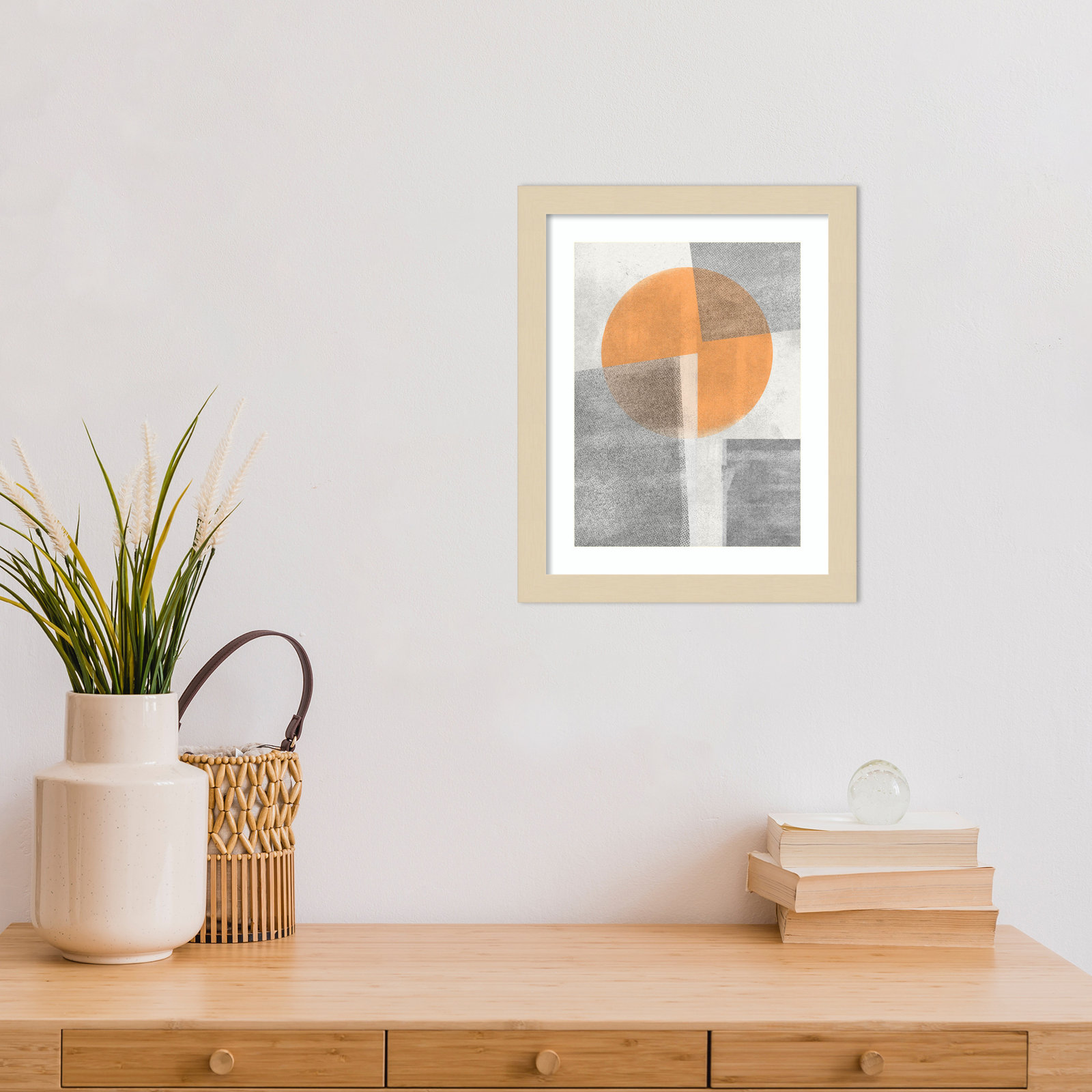 Giese "Paper Collage No. 3" Print, Brown, 13" H x 11" W