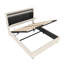4ft6 Ottoman Bed With Led, Usb And Storage Headboard Velvet Beige-657391831-657391848