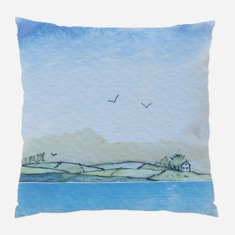Coussin décoratif Aranza, Intérieur, Microsuède