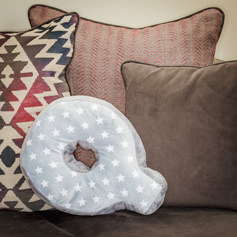 Georgian Alphabet Letter Cushion Q