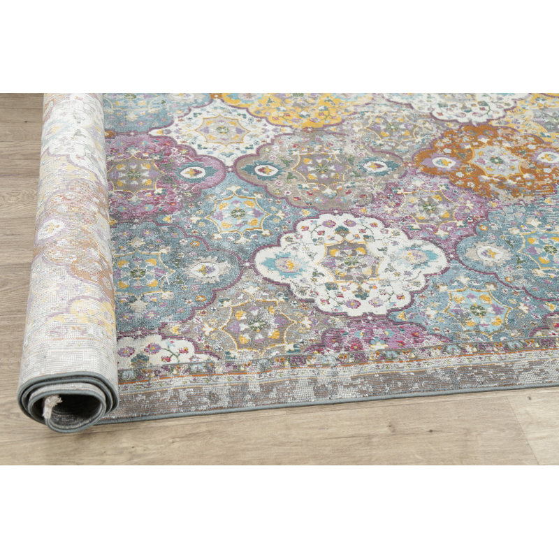 Tapis oriental gris Hammon, Tapis de couloir 3 pi x 12 pi