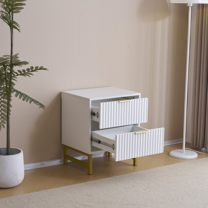 Maina 50cm W Particle Board Bedside Table