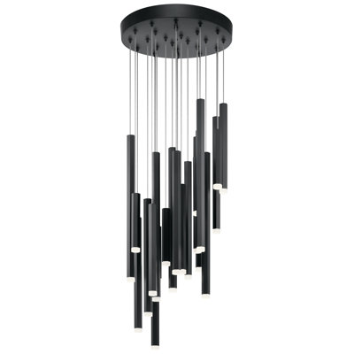 24 - Light Black LED Cluster Pendant