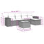 Ensemble de canapé de jardin Vidaxl gris