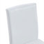 Table de salle à manger en panneau de fibres à densité moyenne noir et blanc mat avec tablette de rangement et 8 chaises en similicuir de 71 pouces de style contemporain