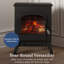 Country Living 16.9" W Portable Electric Fireplace Stove Heater, Remote Control, Realistic Logs   -103833083