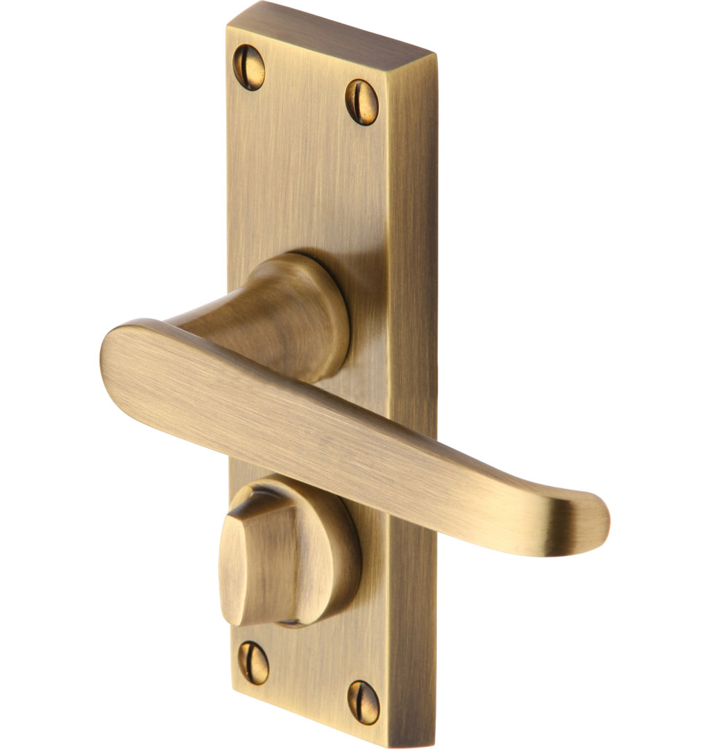 Heritage Brass Heritage Door Handle for Privacy Set Victoria Short Design