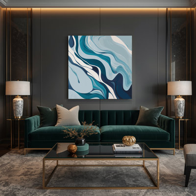 Toile abstraite sur fond gris 92