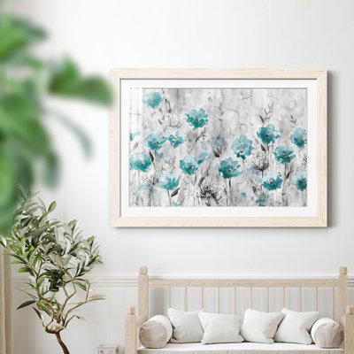 «Poppy Garden» - peinture encadrée