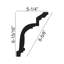 Moulure couronnée acanthe et agneaux H 6 15/16 po x l 96 po x P 5 1/4 po-132214205