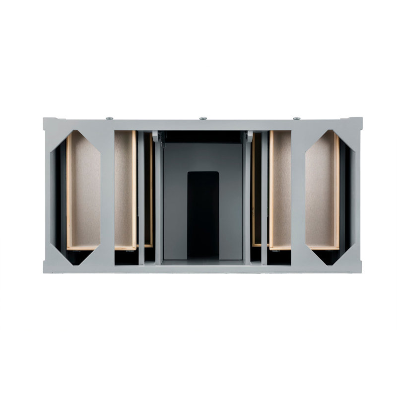 Brittany 48'' W Single Vanity, Eternal Jasmine Pearl, Urban Gray, 8" Widespread