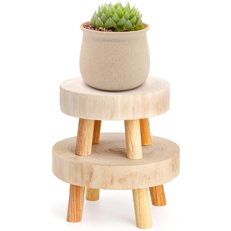 Ensemble de 2 mini présentoirs en bois