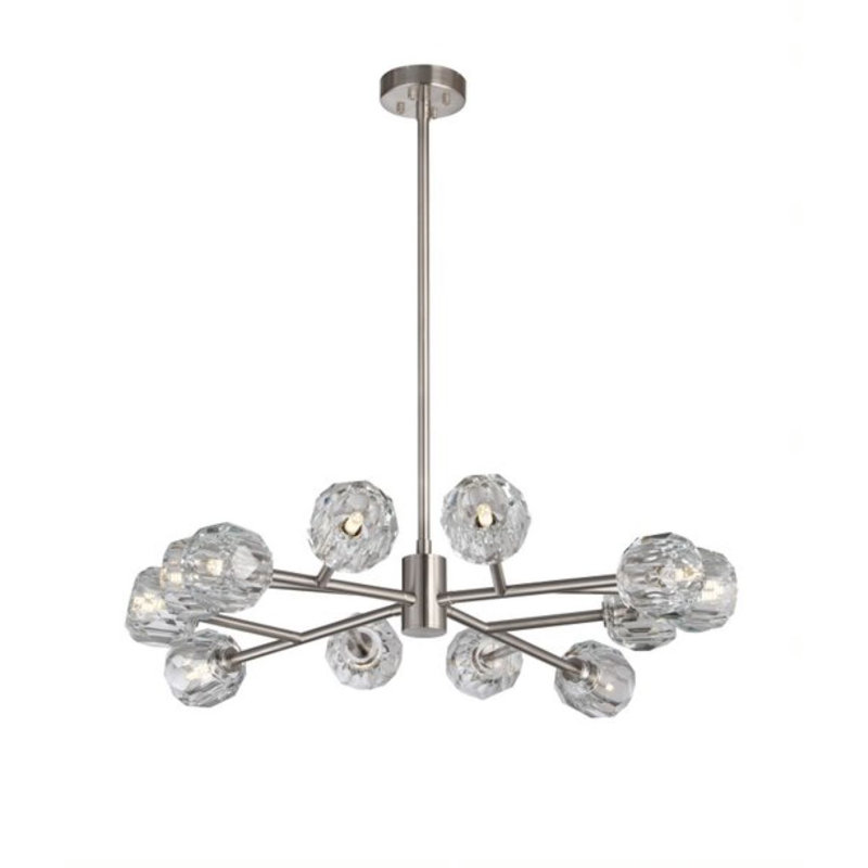 Misner 12 - Light Sputnik Chandelier, Silver