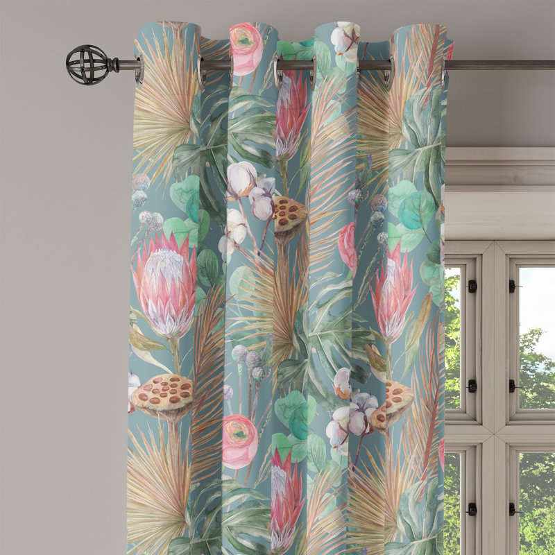 Semi Sheer Curtain Pair