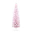 Arbre de Noël artificiel enneigé 6 pi, arbre de Noël mince avec branches réalistes et base en plastique-798279970