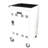 Mobile Charging Cart And Cabinet For Tablets Laptops 30-Device With Combination Lock--Black-1986380221