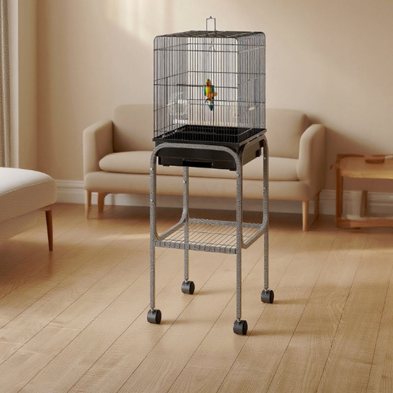 Cage à oiseaux intérieure en métal, cage à perroquet, volière à oiseaux