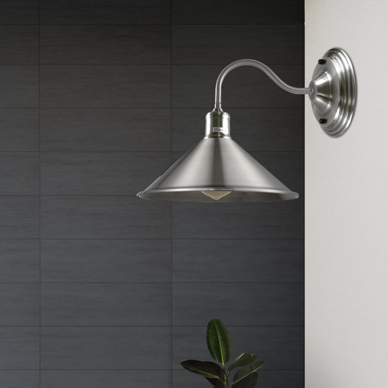 Clementina Armed Sconce, Gray, Yes