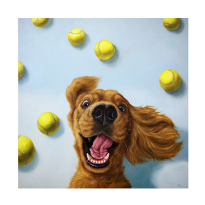 «Ball Boy» par Lucia Heffernan - peinture sur toile tendue