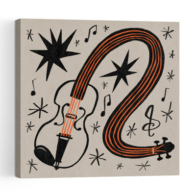 «Whimsical Violin Melody», paysage audacieux, paysage classique, reproduction d'art mural