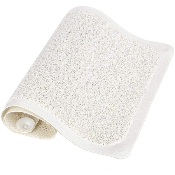 Square Rubber Shower Mat: Mildew Resistant Non-Slip Stall Mat