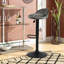 Vibeke Swivel Upholstered Adjustable Height Counter Stool with Metal Frame