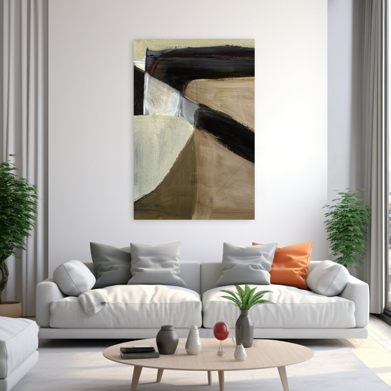 Art contemporain contemporain abstrait, H 60 po x l 40 po