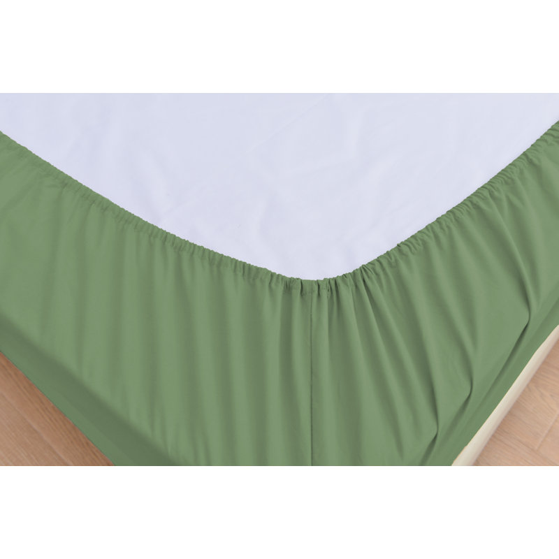 1800 Thread Count Rayon from Bamboo Sheet Set, Sage Green, Twin XL