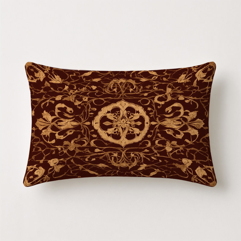 Imperial Vine Indoor And Outdoor Throw Pillow, Rectangle 14"H x 20"W