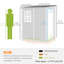 Remise de rangement en plastique l 5 pi x P 4 pi
